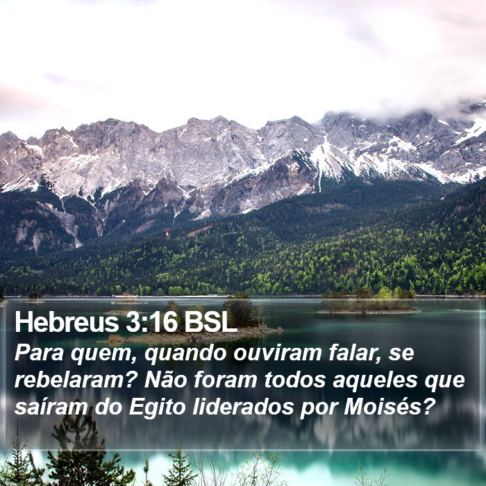 Hebreus 3:16 BSL Bible Study