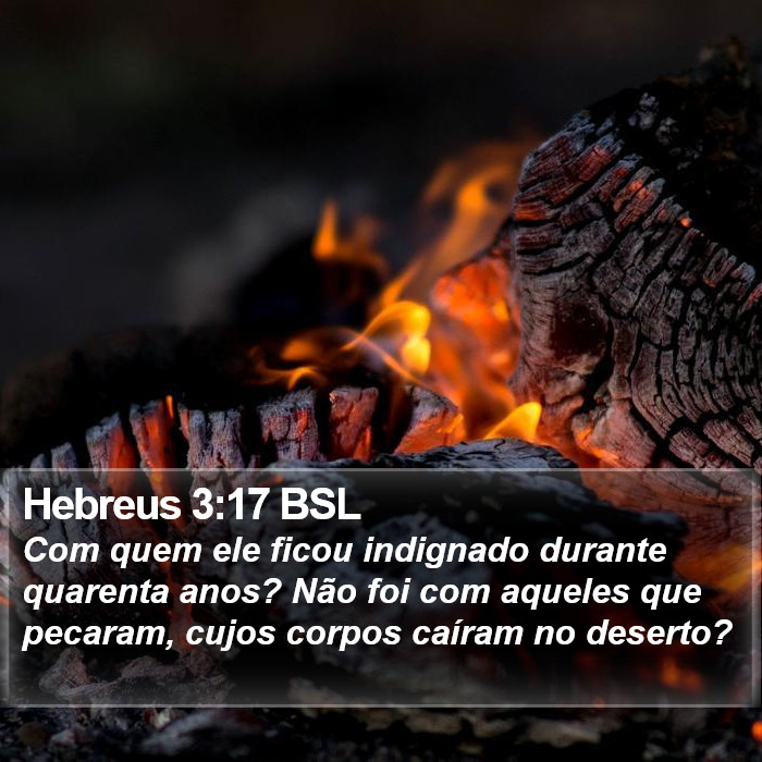 Hebreus 3:17 BSL Bible Study