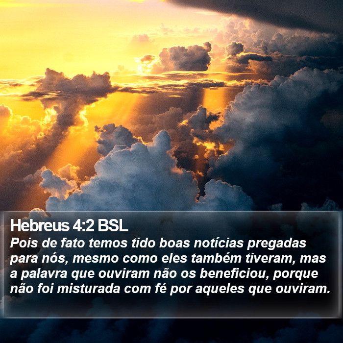 Hebreus 4:2 BSL Bible Study