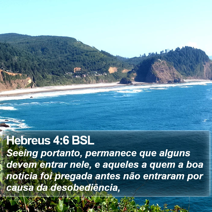 Hebreus 4:6 BSL Bible Study