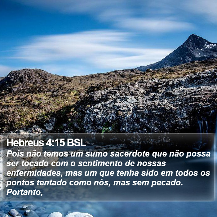 Hebreus 4:15 BSL Bible Study