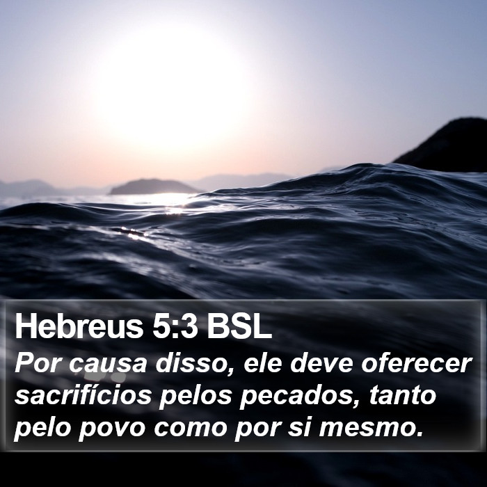 Hebreus 5:3 BSL Bible Study