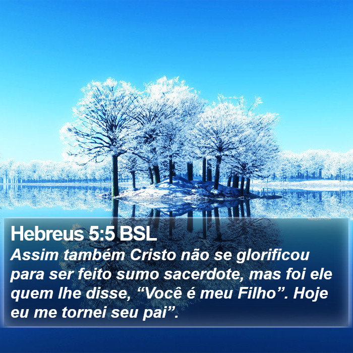 Hebreus 5:5 BSL Bible Study