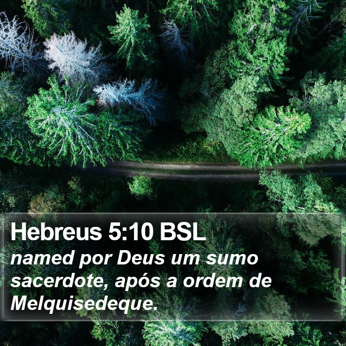 Hebreus 5:10 BSL Bible Study