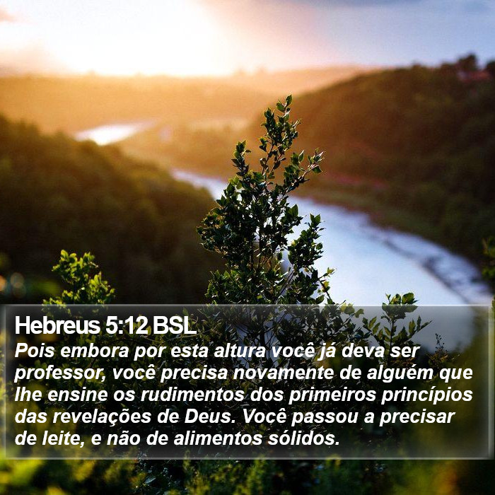 Hebreus 5:12 BSL Bible Study