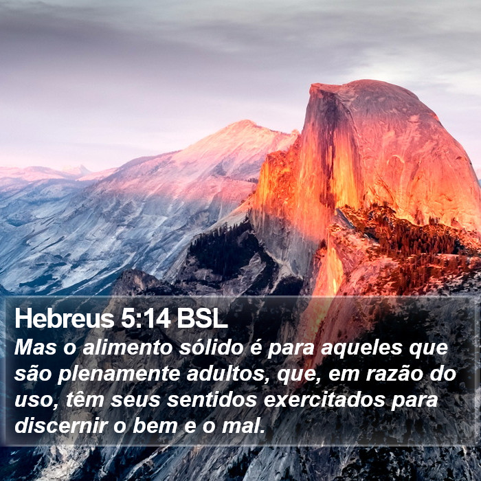 Hebreus 5:14 BSL Bible Study