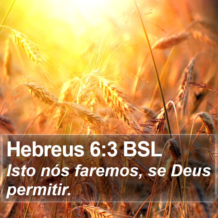 Hebreus 6:3 BSL Bible Study