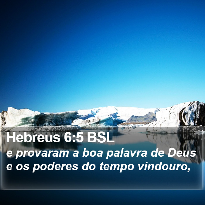 Hebreus 6:5 BSL Bible Study