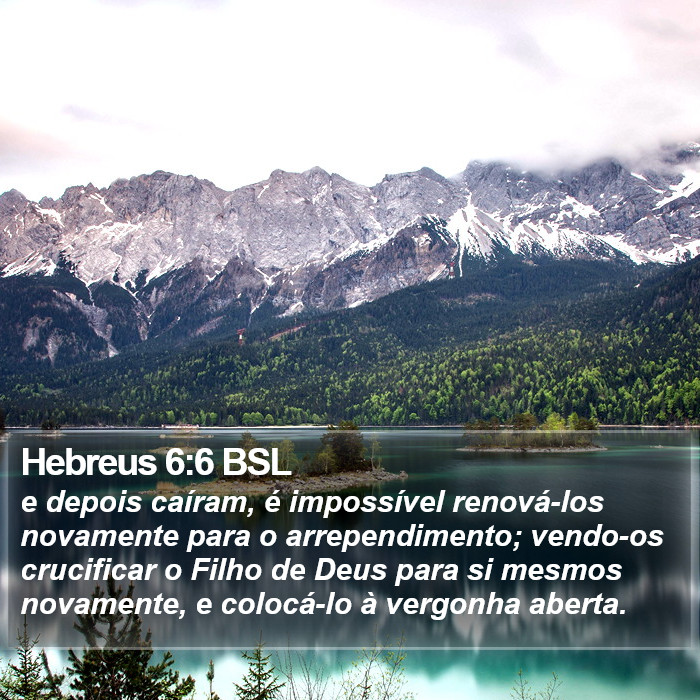 Hebreus 6:6 BSL Bible Study