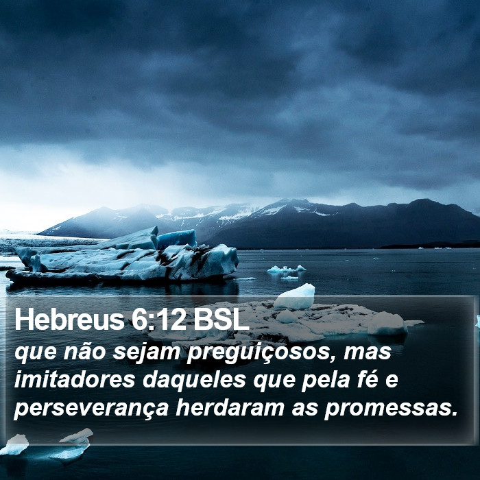 Hebreus 6:12 BSL Bible Study