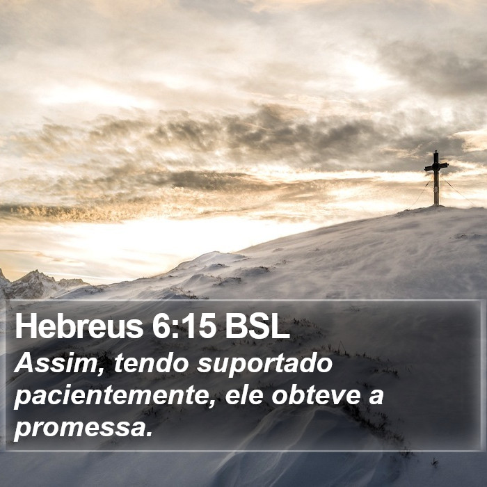 Hebreus 6:15 BSL Bible Study