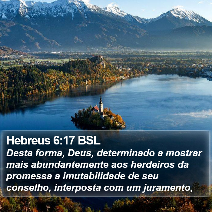 Hebreus 6:17 BSL Bible Study