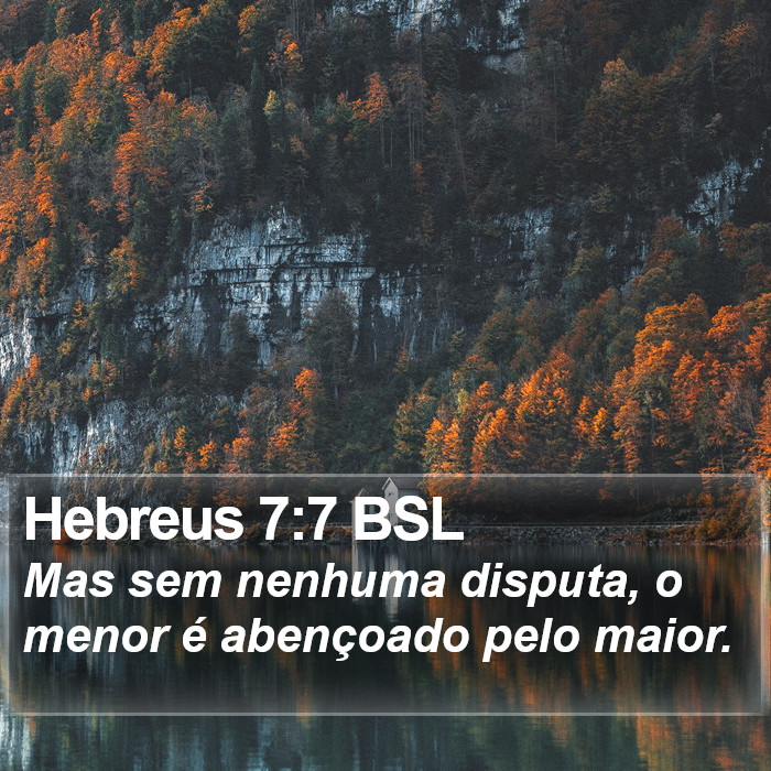 Hebreus 7:7 BSL Bible Study