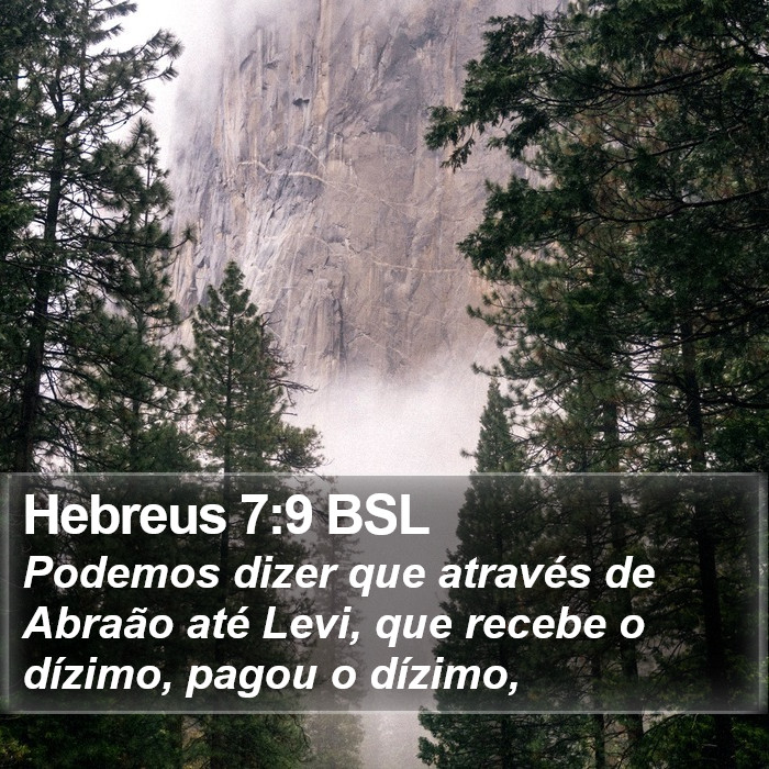 Hebreus 7:9 BSL Bible Study