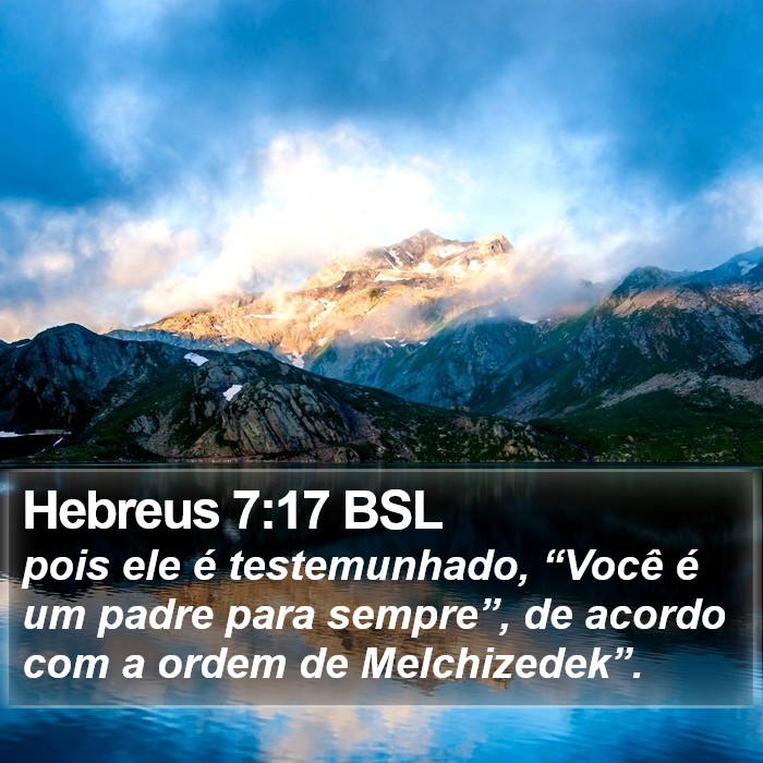 Hebreus 7:17 BSL Bible Study