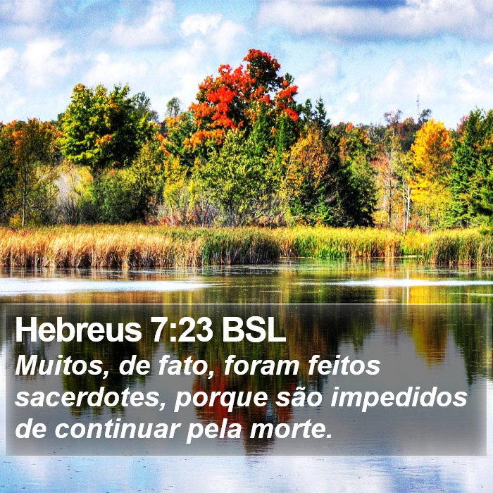 Hebreus 7:23 BSL Bible Study