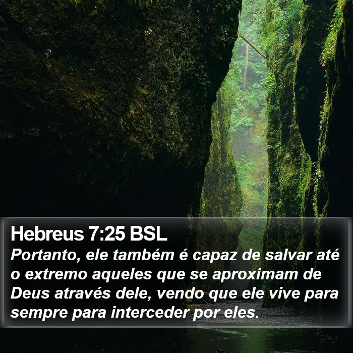 Hebreus 7:25 BSL Bible Study