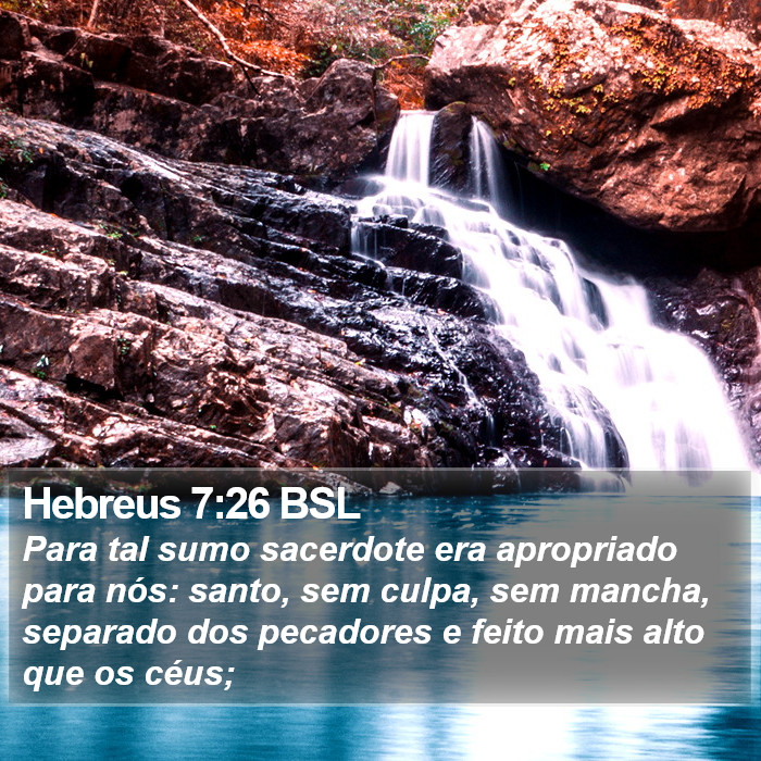 Hebreus 7:26 BSL Bible Study