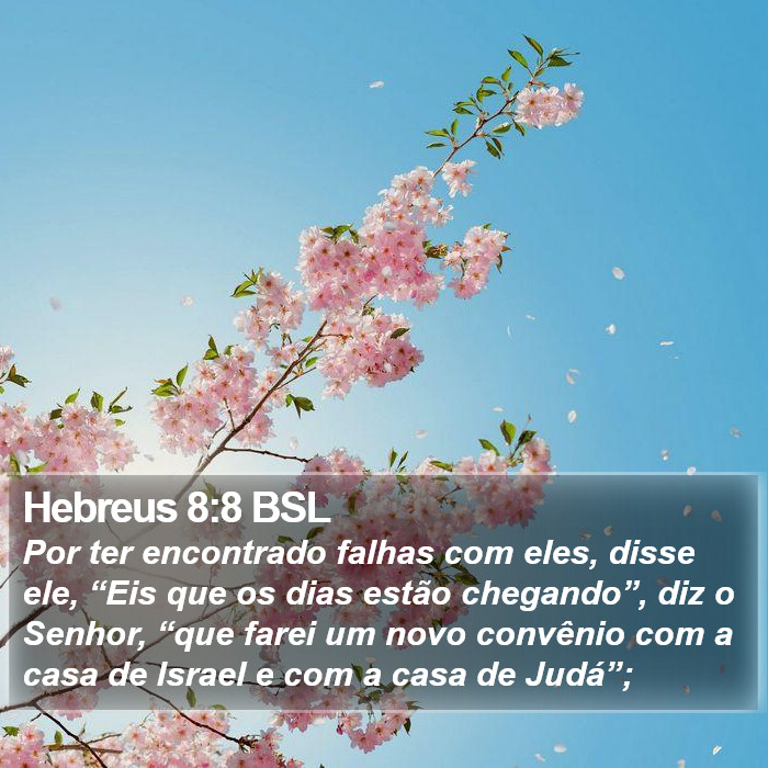 Hebreus 8:8 BSL Bible Study