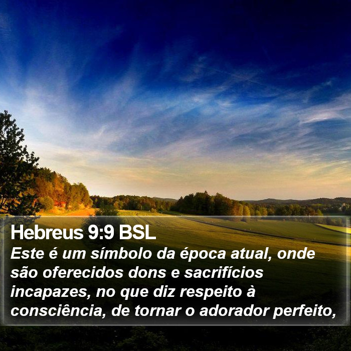 Hebreus 9:9 BSL Bible Study