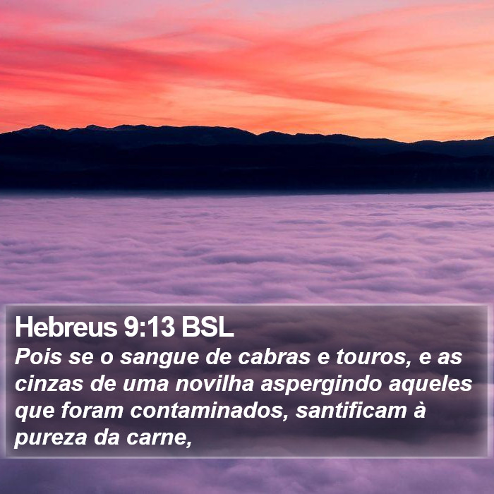 Hebreus 9:13 BSL Bible Study