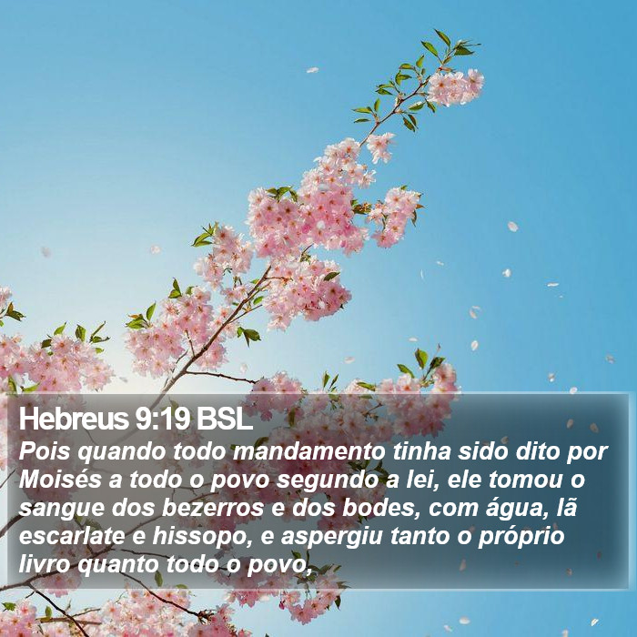 Hebreus 9:19 BSL Bible Study