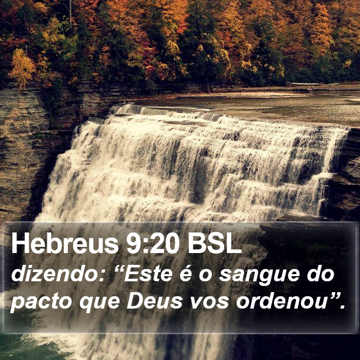 Hebreus 9:20 BSL Bible Study