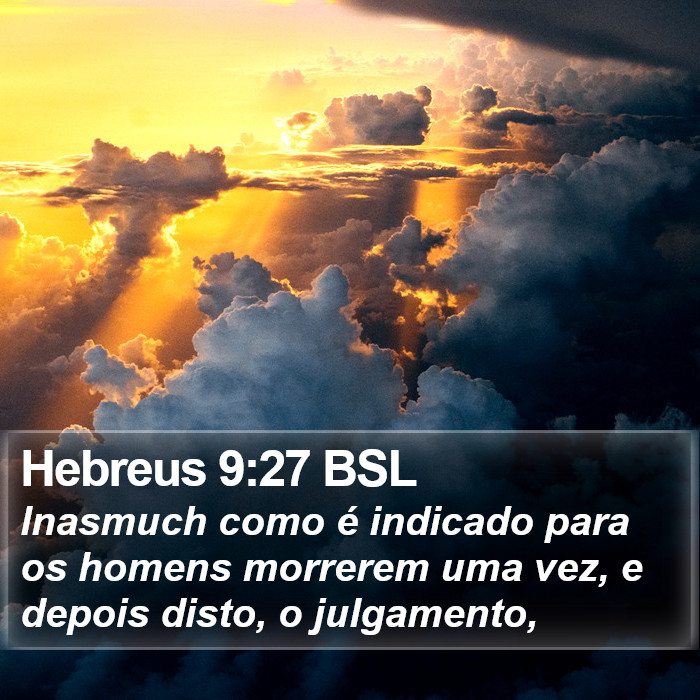 Hebreus 9:27 BSL Bible Study