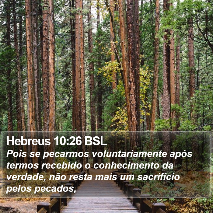 Hebreus 10:26 BSL Bible Study