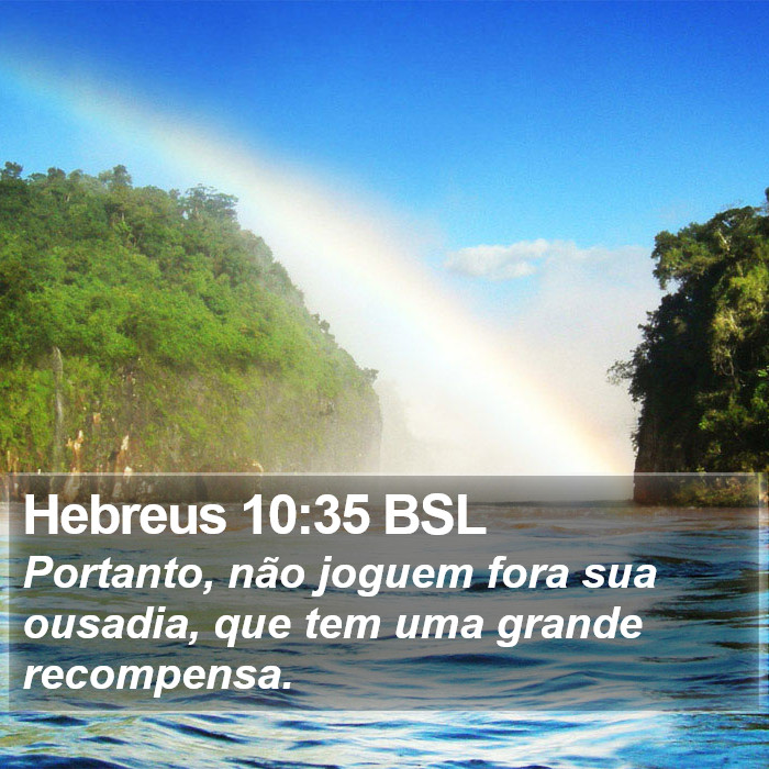Hebreus 10:35 BSL Bible Study