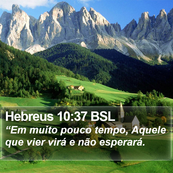 Hebreus 10:37 BSL Bible Study