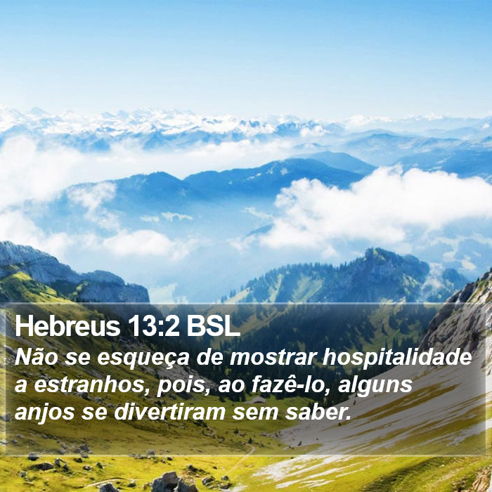 Hebreus 13:2 BSL Bible Study