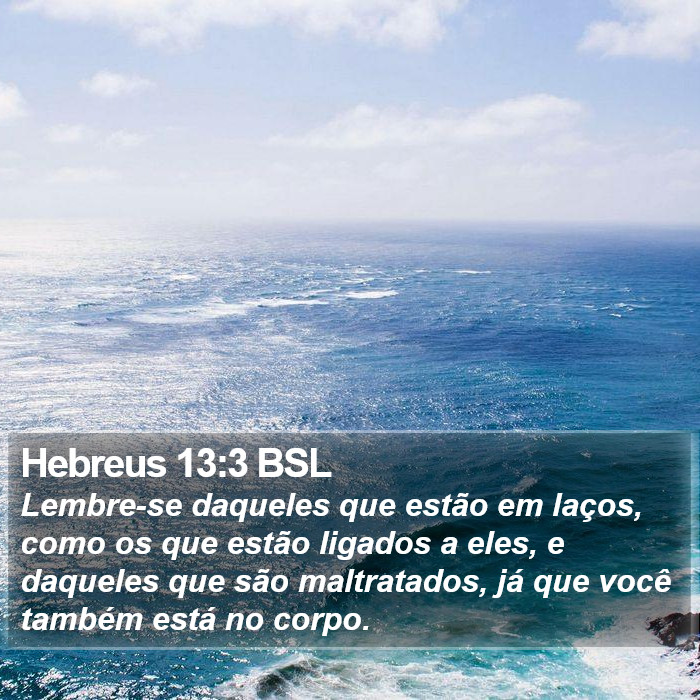 Hebreus 13:3 BSL Bible Study