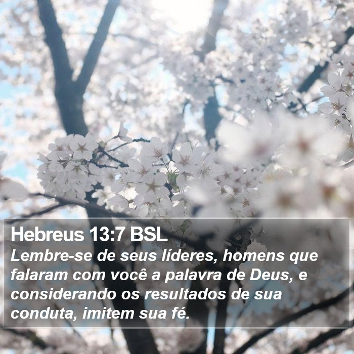 Hebreus 13:7 BSL Bible Study