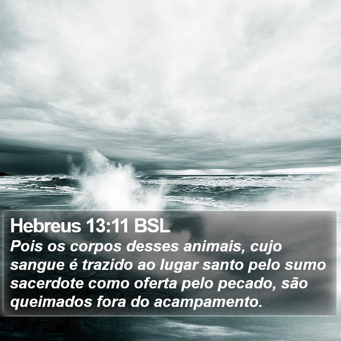 Hebreus 13:11 BSL Bible Study