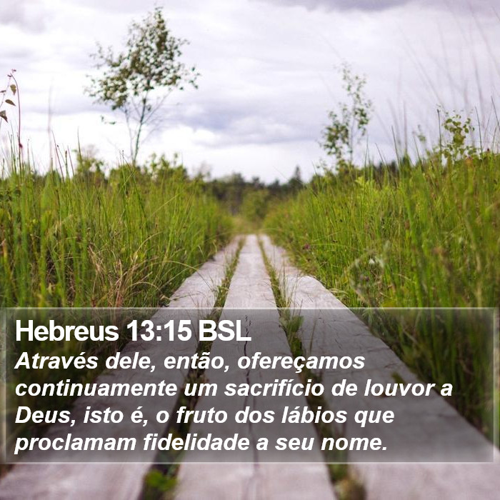 Hebreus 13:15 BSL Bible Study