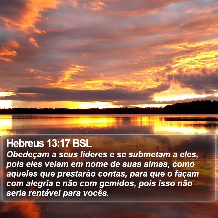 Hebreus 13:17 BSL Bible Study