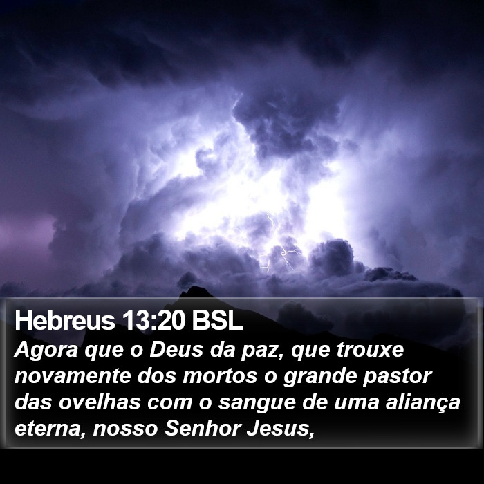 Hebreus 13:20 BSL Bible Study