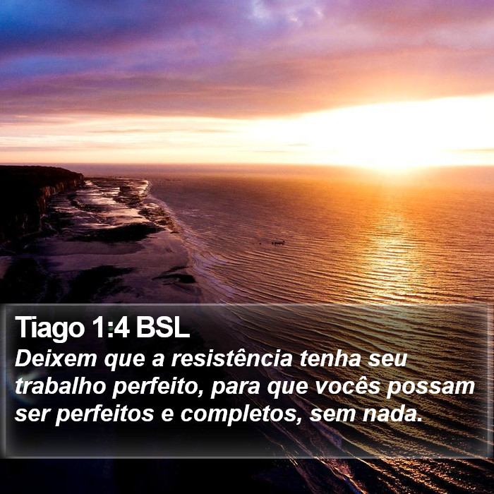 Tiago 1:4 BSL Bible Study