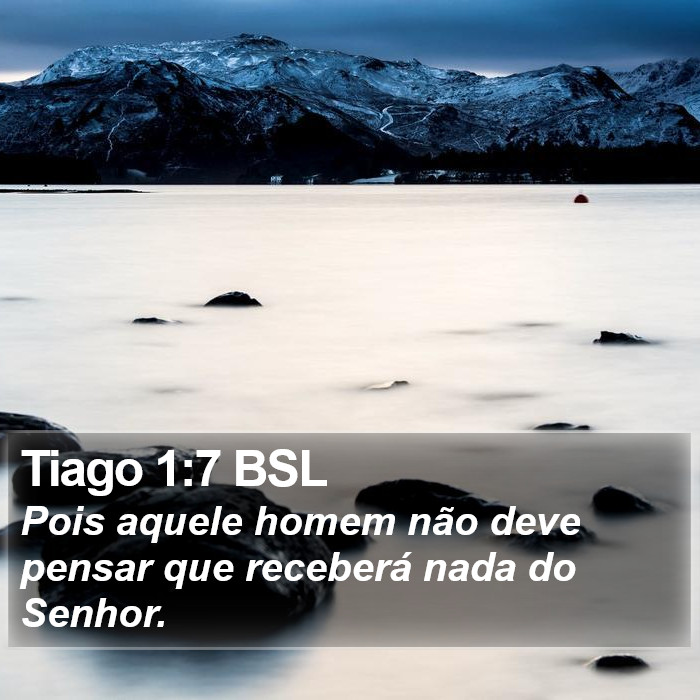 Tiago 1:7 BSL Bible Study