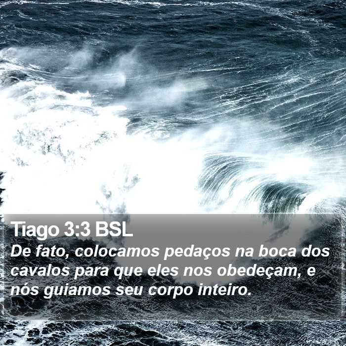 Tiago 3:3 BSL Bible Study
