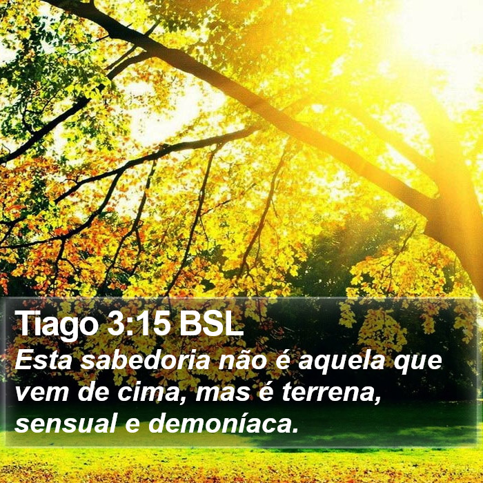 Tiago 3:15 BSL Bible Study