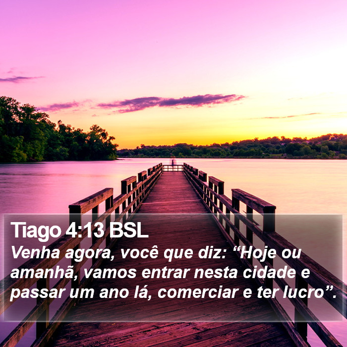 Tiago 4:13 BSL Bible Study