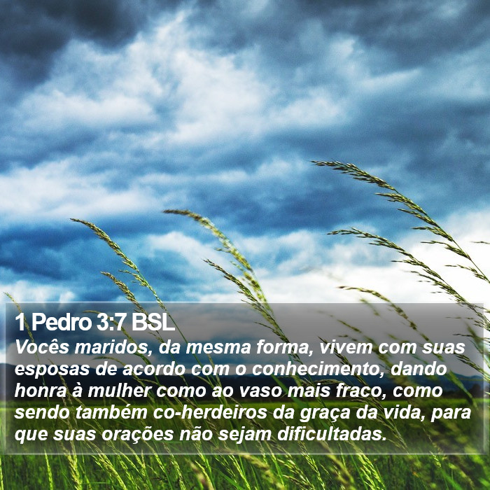 1 Pedro 3:7 BSL Bible Study