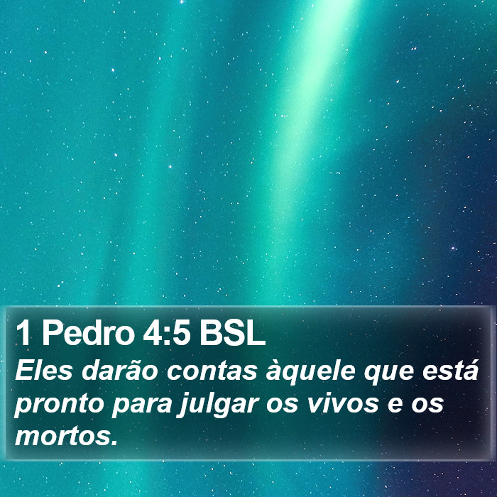 1 Pedro 4:5 BSL Bible Study