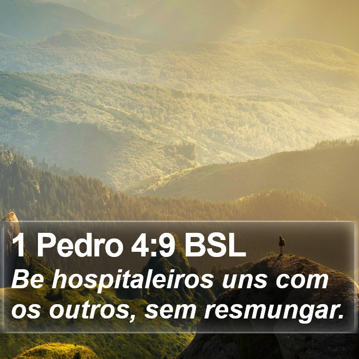 1 Pedro 4:9 BSL Bible Study