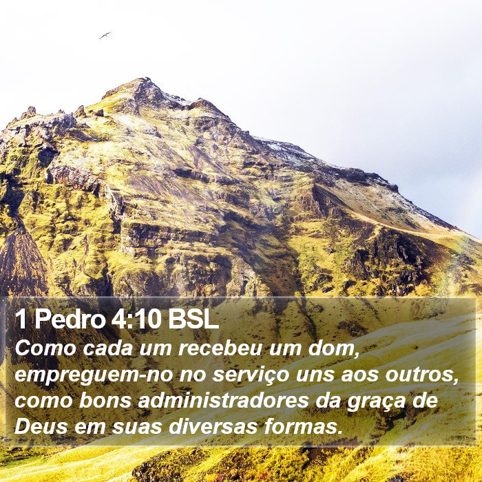 1 Pedro 4:10 BSL Bible Study