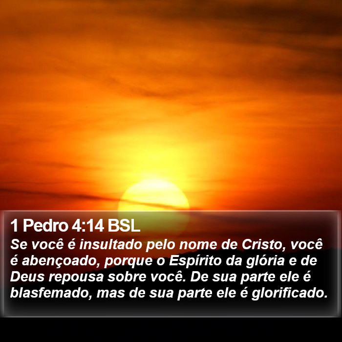 1 Pedro 4:14 BSL Bible Study