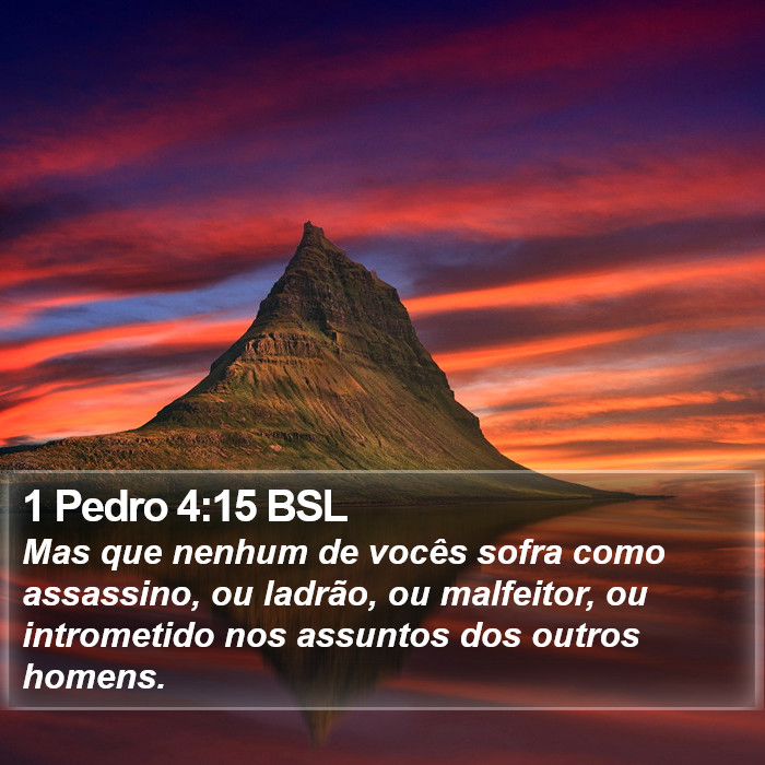 1 Pedro 4:15 BSL Bible Study
