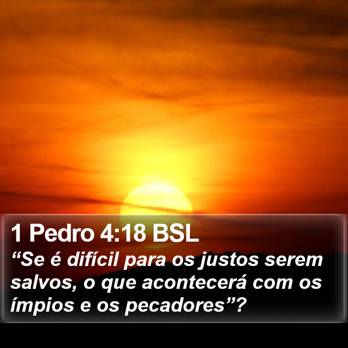1 Pedro 4:18 BSL Bible Study